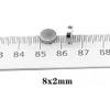 kkhouse 100PCS 8x2mm Magnet 8mmx2mm Round Magnet 8x2mm Magnetic Disc