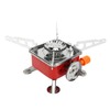 Mini Square Camping Stove Compact Folding Wind Proof Outdoor Backpacking