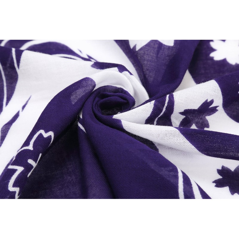 Edo-Ten Stole, Japanese Tenugui Stole, 100% Cotton, Shumag Scarf, Men's,