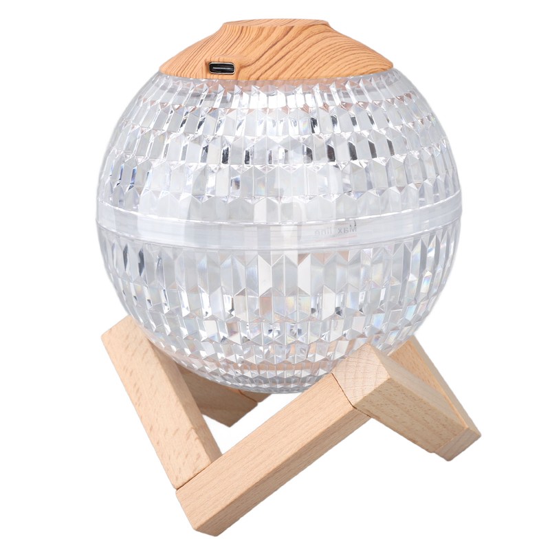 Mini Humidifier Night Light Crystal Ball 2.2w 350ml RGB USB
