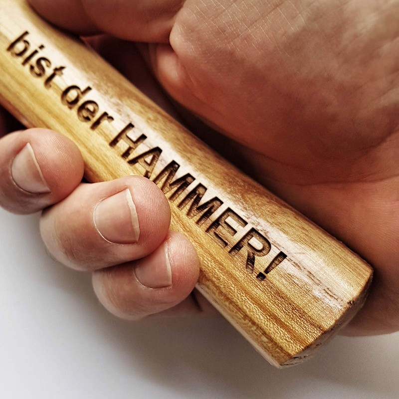 diamandi Hammer with engraving: OPA - Du bist der HAMMER!