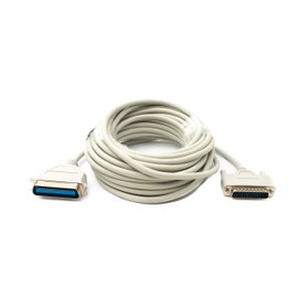 System-S D Sub Cable 10m 25 Pin Male to 36 Pin Female DB25 CN36 Adapter Grey