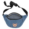 Kids Cool Waist Bag Bear Pattern Adjustable Button Small Canvas