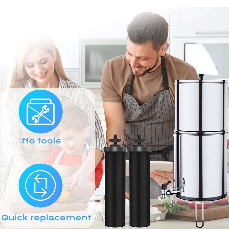 NSF/ANSI 42&372 Certified Water Filter，Gravity Water Filter Replacement for Berkey®