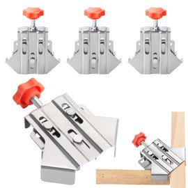 Fippy 4PCS Corner Clamps for Woodworking, 2024 New Stainless Steel Right Angle Clamp, 90 Degree Corner Clamps for Picture Framing, Cabinet and Furniture Welding (Open)