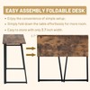 FurnitureR Folding Writing Desk, 31.5 Inches Foldable Home Office Desk,