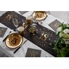 Table Runner Table Runner Black Gold Birthday Numbers 18 20