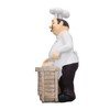 Resin Chef Statue Restaurant Dining Table Decor Figurine Ornament Kitchen