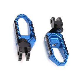 Autobahn88 Motorcycle Foot Peg (Front - Touring Type with 25mm Extension) Compatible with Yamaha XSR 700 (2016-2019) (Blue)