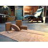 Short Cork Yoga Wedge - 10 x 9 x 3