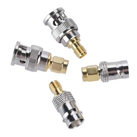 4PCS SMA to BNC Antenna Coax Adapter, RF coaxial Coax Adapter for Antennas, Wireless LAN Devices, Coaxial Cables, Wi-Fi Radio External Antennas