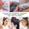 FHALLYNN 72 PCS Hair Ties for Girls & Cotton Headbands