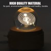 Solar System Pattern Crystal Ball Rotating Music Box USB Charging