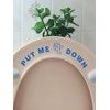 Fun 'Put Me Down' Toilet Seat Funny Sticker Bathroom Accessories