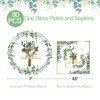 96pcs God Bless Baptism Plates and Napkins First Holy Communion