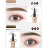 Gevlonecirly Liquid Eyebrow Pencil, 4D Liquid Eyebrow Pencil, Waterproof Eyebrow