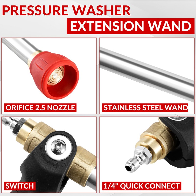 RIDGE WASHER Pressure Washer Long Range Nozzle and Shooter Tip