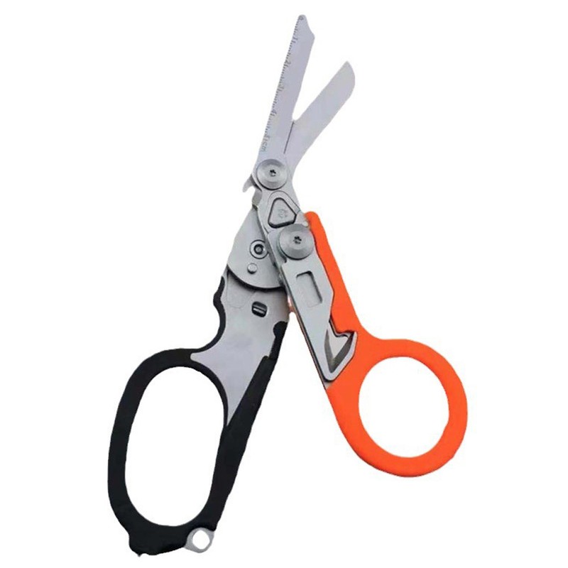 Paramedic Scissors with Compatible Holster 6 In 1 Multi-function Foldable