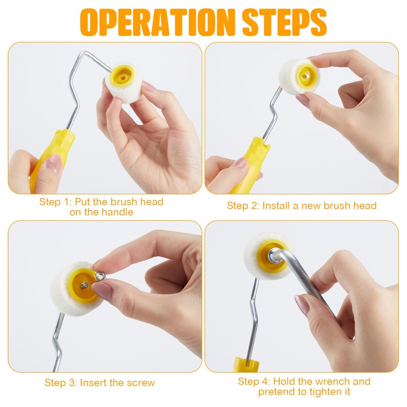 Honeydak 16 Pack Mini Paint Roller Small Paint Roller for