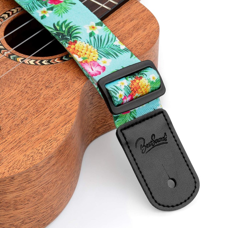 BestSounds Pineapple Ukulele Strap & Hawaiian Style Shoulder Strap Suitable