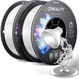 CREALITY PETG Filament 1.75mm 3D Printer Filament, 2kg (4.4lb) Neatly Wound Spool, Dimensional Accuracy ±0.03mm, 2024 Latest Batch, Fit for Most FDM 3D Printers, White (2-Pack)