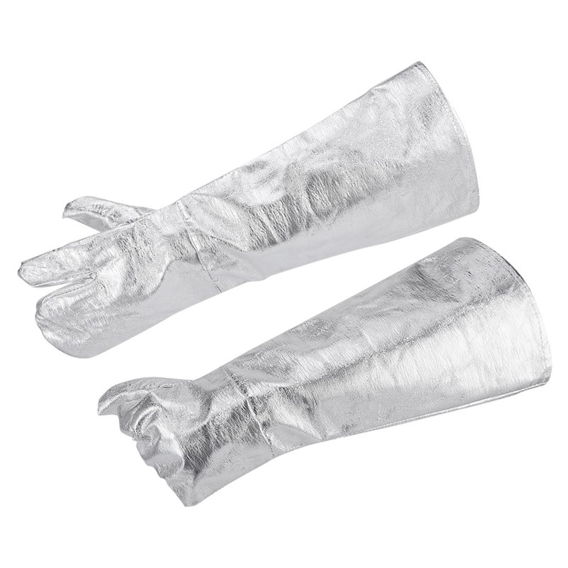 2Pcs ThreeFinger Thicken Cotton Welding Gloves 1000℃ Radiant Heat Fire
