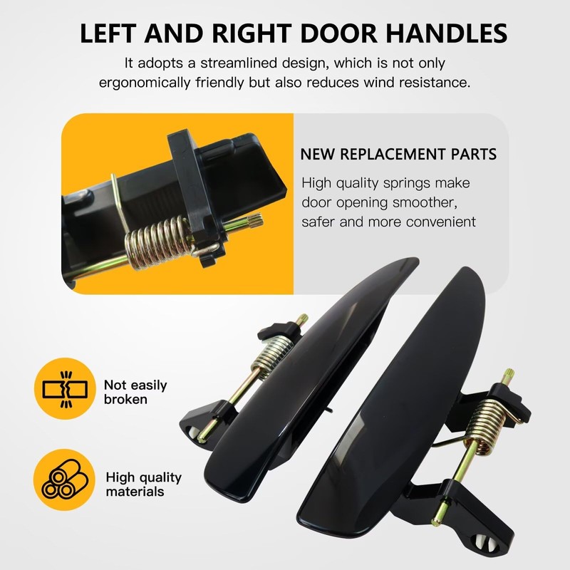 Both Outside Door Handle Levers Replacement for 1996 Acura Integra