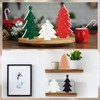 Christmas Decor 3 Pcs Double-Sided Wood Table Christmas Tree Rustic