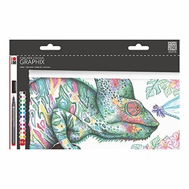 Marabu Creative Graphix Fineliner Pen, Hypnotize Set of 24 (0146900000103)