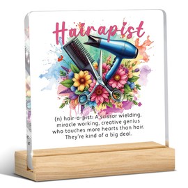 Hairstylist Salon Decor Hairstylist Gift Hairstylist Gifts for Women Gifts for Hairdressers Beautician Gifts for Women Appreciation Gifts for Hairstylist, Funny Cute Humor Office Acrylic Desk Decor