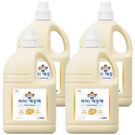 I'm Clean Antibacterial Foam Hand Soap, Pure Fluffy Powder Scent, 4.5L, 4 Pieces / 아이깨끗해 향균 폼 핸드솝 순 보송보송 파우더향, 4.5L, 4개