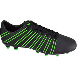 Vizari Madero Firm Ground Mens Soccer Shoes | Athletic Outdoor Football Shoes for Teens and Adults | Professional Soccer Cleats for Training and Outdoor Soccer Games Black/Green