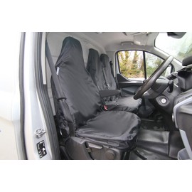 Waterproof Protective Seat Covers designed to fit the Ford Transit Custom as a one piece pull over option - Single and Double set