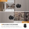KNOBWELL 8 Pack Black Door Knob for Hallway and Closet,