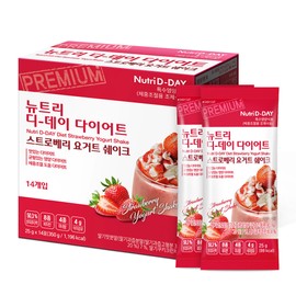 Nutri D Day Diet Strawberry Yogurt Shake 14 packs / 뉴트리디데이 다이어트 스트로베리 요거트 쉐이크 14포