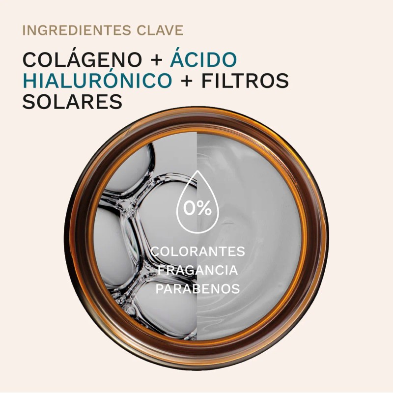 Crema Facial Hidratante Ácido Hialurónico Colágeno Filtros Solares 60ml Collagenic