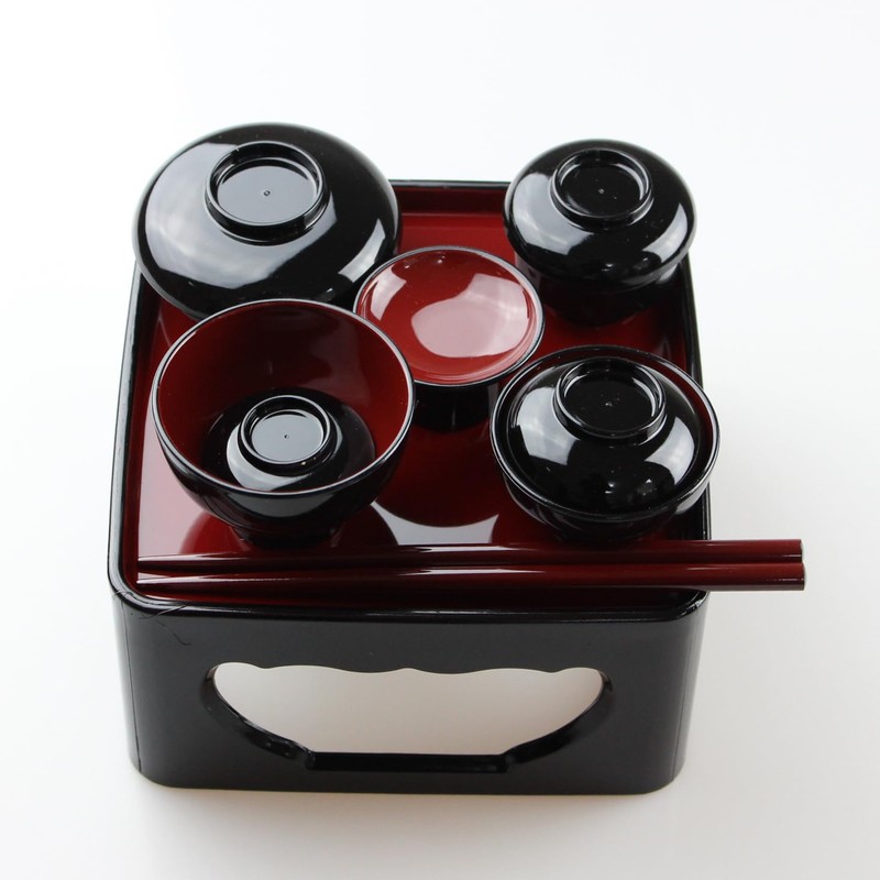 Fujishiro Kougei Domestic Buddhist Vessel Set Offering Set Lacquerware Nagamine