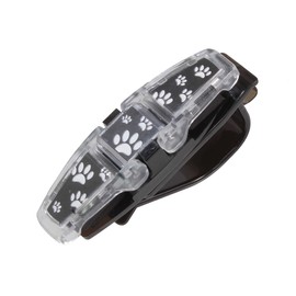 Roane Concepts Pack of 2 Universal Sun Visor Sunglass/Glasses Holder Clip in 7 Color Option (Dog Paw)