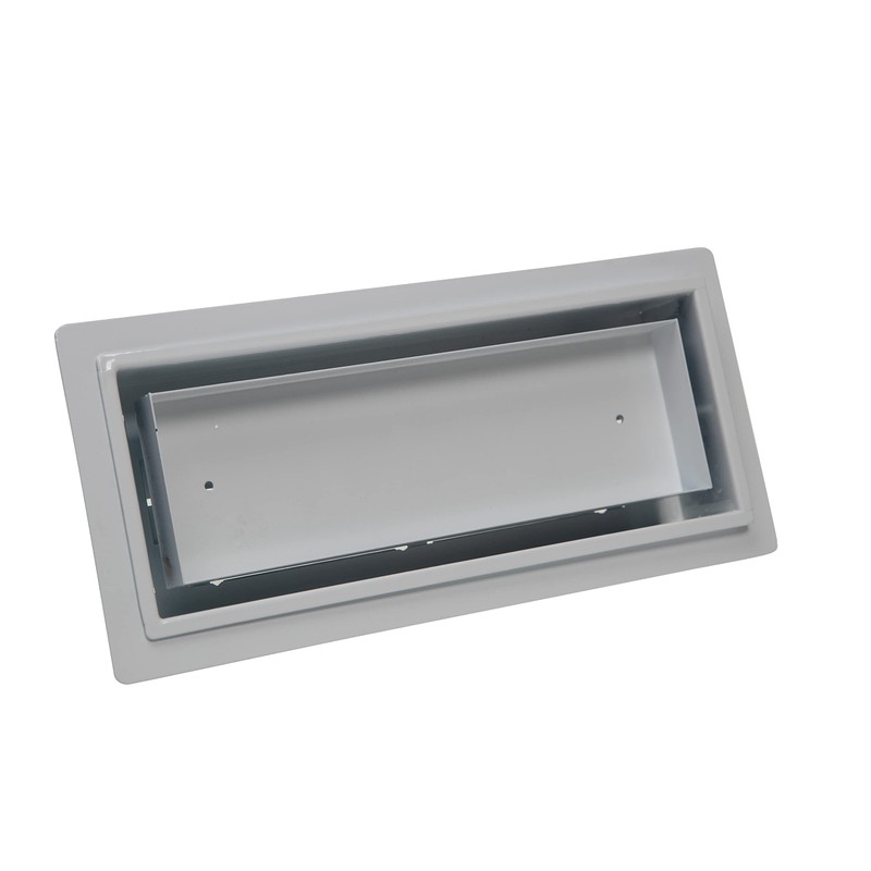 Zion 4" x 10" Flush Mount Floor Registers (White)