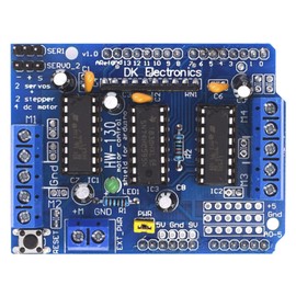 Eagles L293D DC Motor Drive, 1 PC Motor Control Shield Module Stepper Motor Drive Shield Expansion Board Compatible with Arduino, Diecimila, Duemilanove, Arduino UNO, Mega 2560