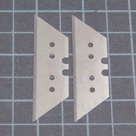 BAZIC Utility Knife Blade Razor Replacement Blades, Carbon Steel Box Cutter Refills in Storage Box (8/Pack), 1-Pack