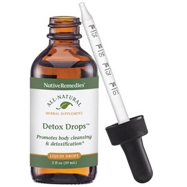 Native Remedies Native Remedies Detox Drops - All Natural Herbal Supplement Promotes Systemic Body Cleansing, Toxin Release and Liver Function and Detoxification - 59 mL