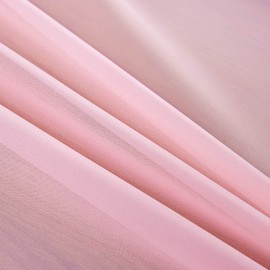 YUNSHANGHE Modern Chiffon Table Runner, 70 x 600 cm, Washable Tablecloth, Wedding Decorative Fabric Table Runner, Table Decoration for Wedding, Birthdays, Communion (Pink)