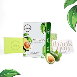 MY ACE Avocado Bathing Bar – Handmade with Avocado Oil & Coconut Oil, SLES & Paraben Free, Enriched with Shea Butter & Vitamin E – Moisturizing & Gentle