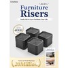 Adjustable Bed Risers 3.6&5.3 Inch, 4000 lbs, 4 Middle Pack