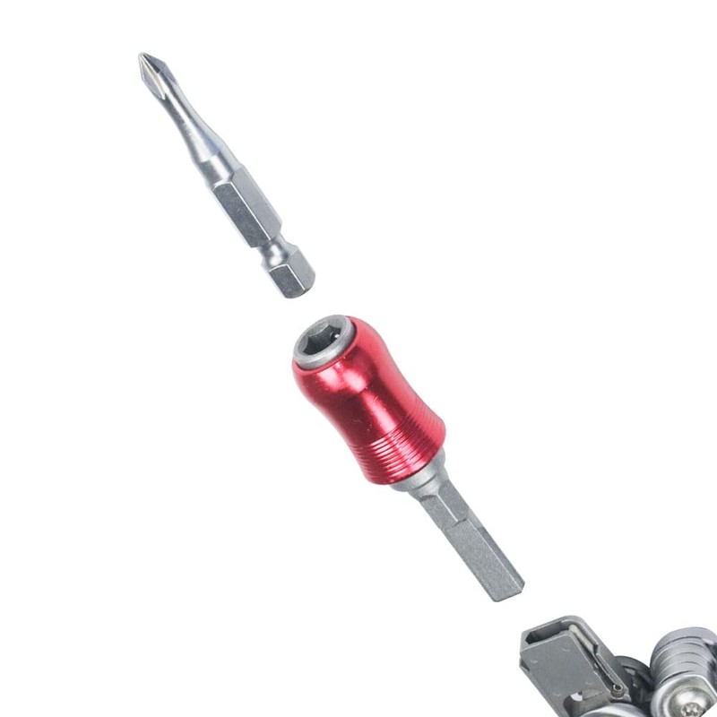 MORETOPGODD Flat End Quick Change Screwdriver Bit Holder for Multitool,