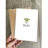 Funny Cute Yoda Birthday/Anniversary Card - Yoda Best!
