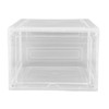 Shoe Storage Box Clear Acrylic with Magnet Front Door Stackable