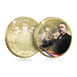 The Koin Club American Patriot Gold Coin Series - USA Military Leaders - Chester A. Arthur