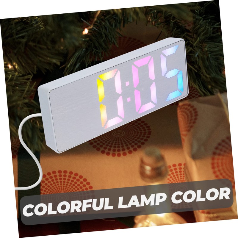 Mobestech Digital LED Alarm Clock with Large Display for Bedroom
